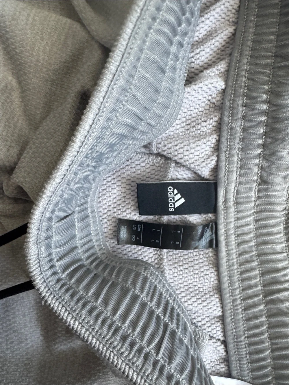 adidas Light Gray Men’s Athletic Jogger Sweatpants